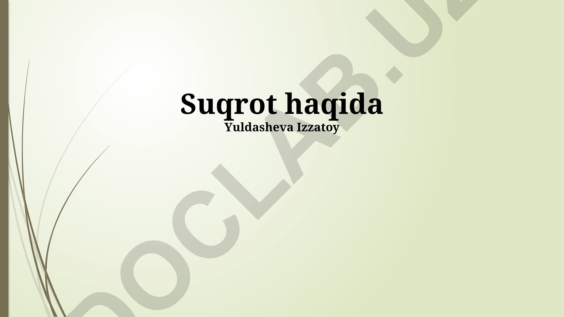 Sokratning hayoti, ta'limoti va merosi