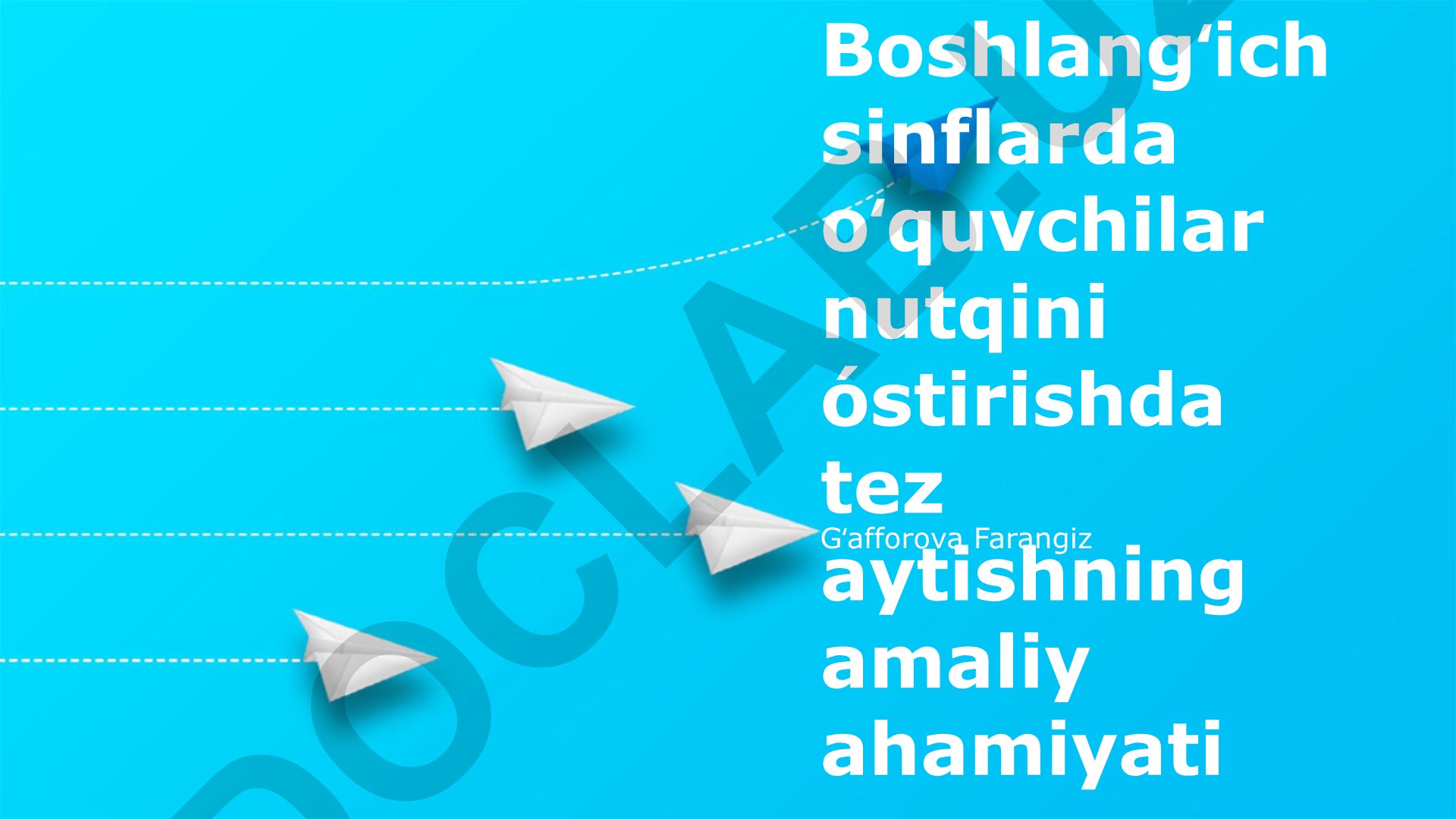 Boshlangʻich sinflarda oʻquvchilar nutqini o'stirishda tez aytishning amaliy ahamiyati