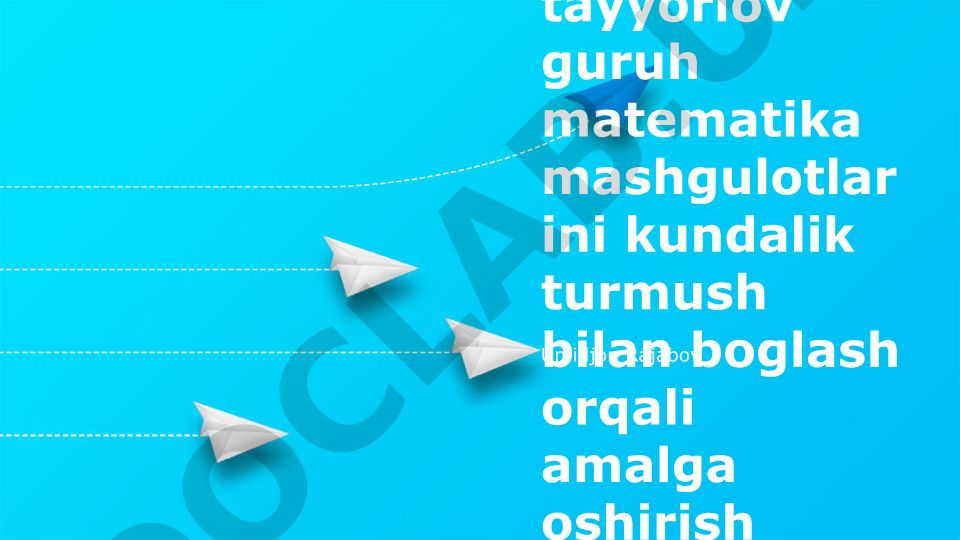 Maktabga tayyorlov guruh matematika mashgulotlarini kundalik turmush bilan boglash