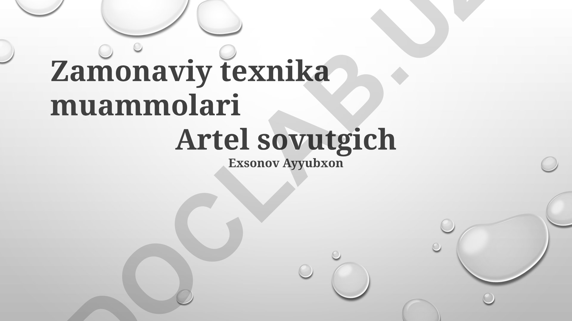 Artel sovutgichlaridagi texnik muammolar va yechimlar
