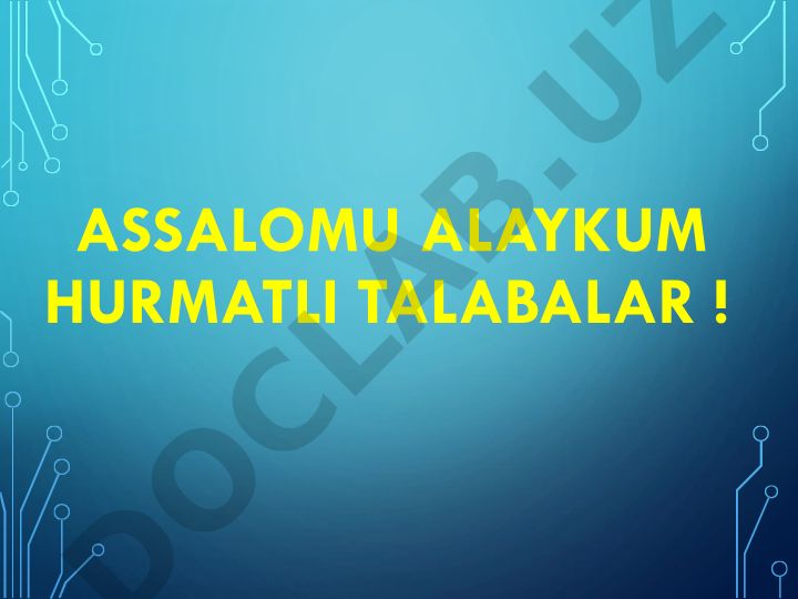 Avtomatlashtirish va dasturiy ta'minot tushunchasi