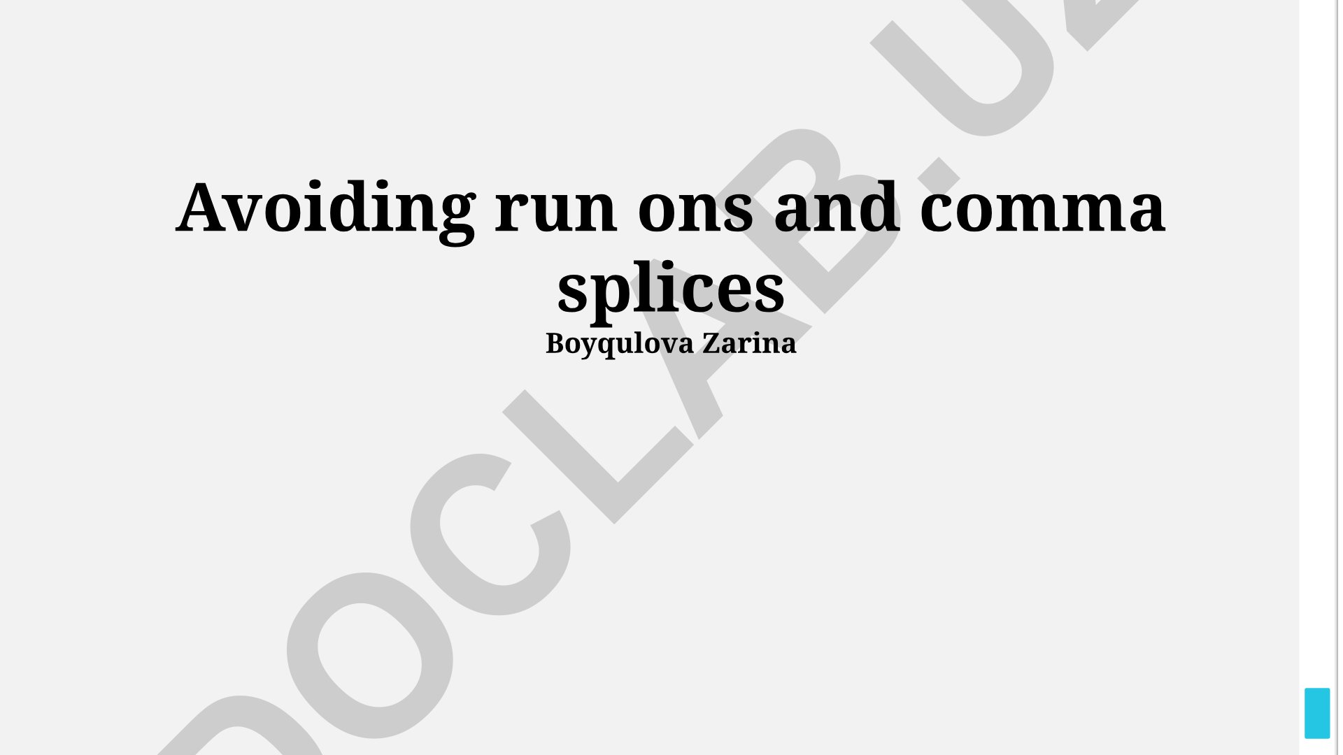 Run-on va comma splice xatolarini tushunish va tuzatish