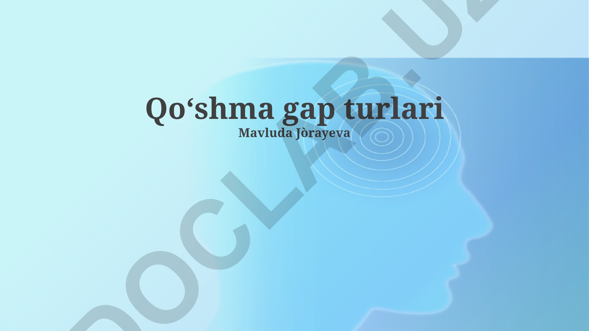 Qo'shma gap turlari va ularning tuzilishi