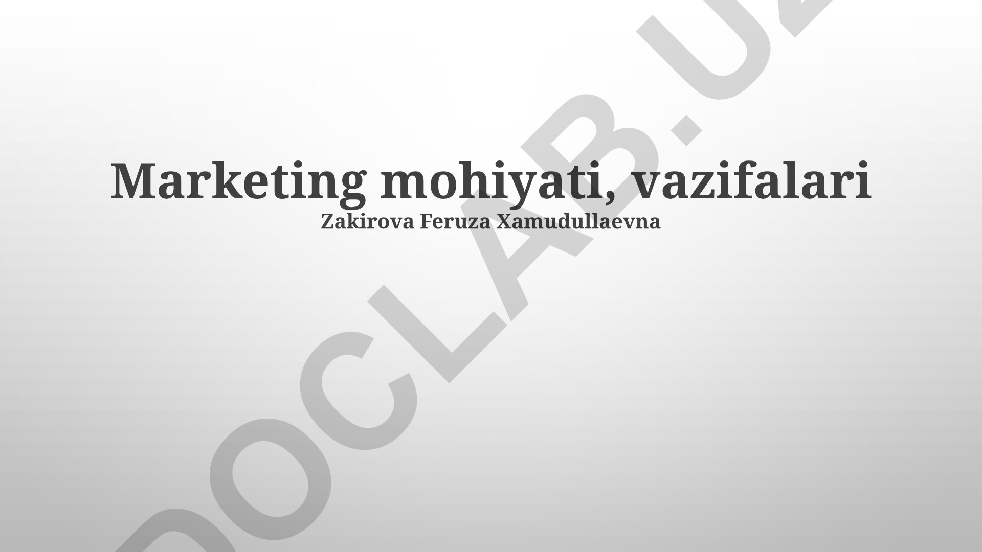 Marketingning mohiyati, vazifalari va funksiyalari
