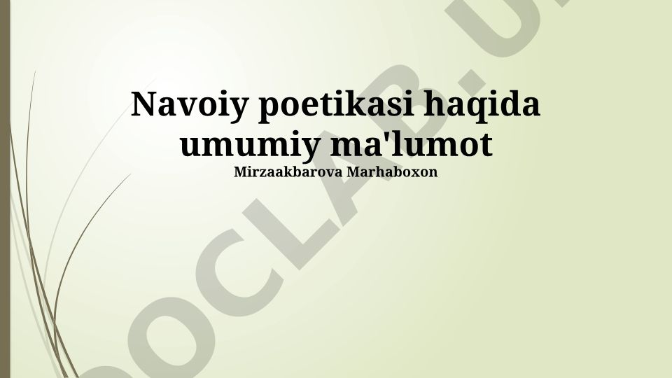 Navoiy poetikasining asosiy elementlari va ahamiyati