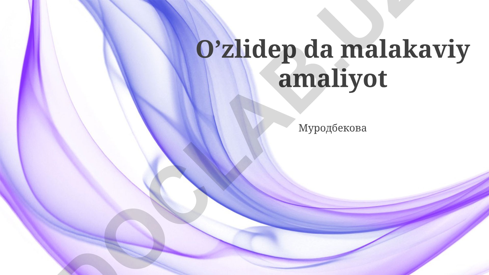 O'zbekistondagi tibbiy xatoliklarning turlari, profilaktika va huquqiy aspektlari