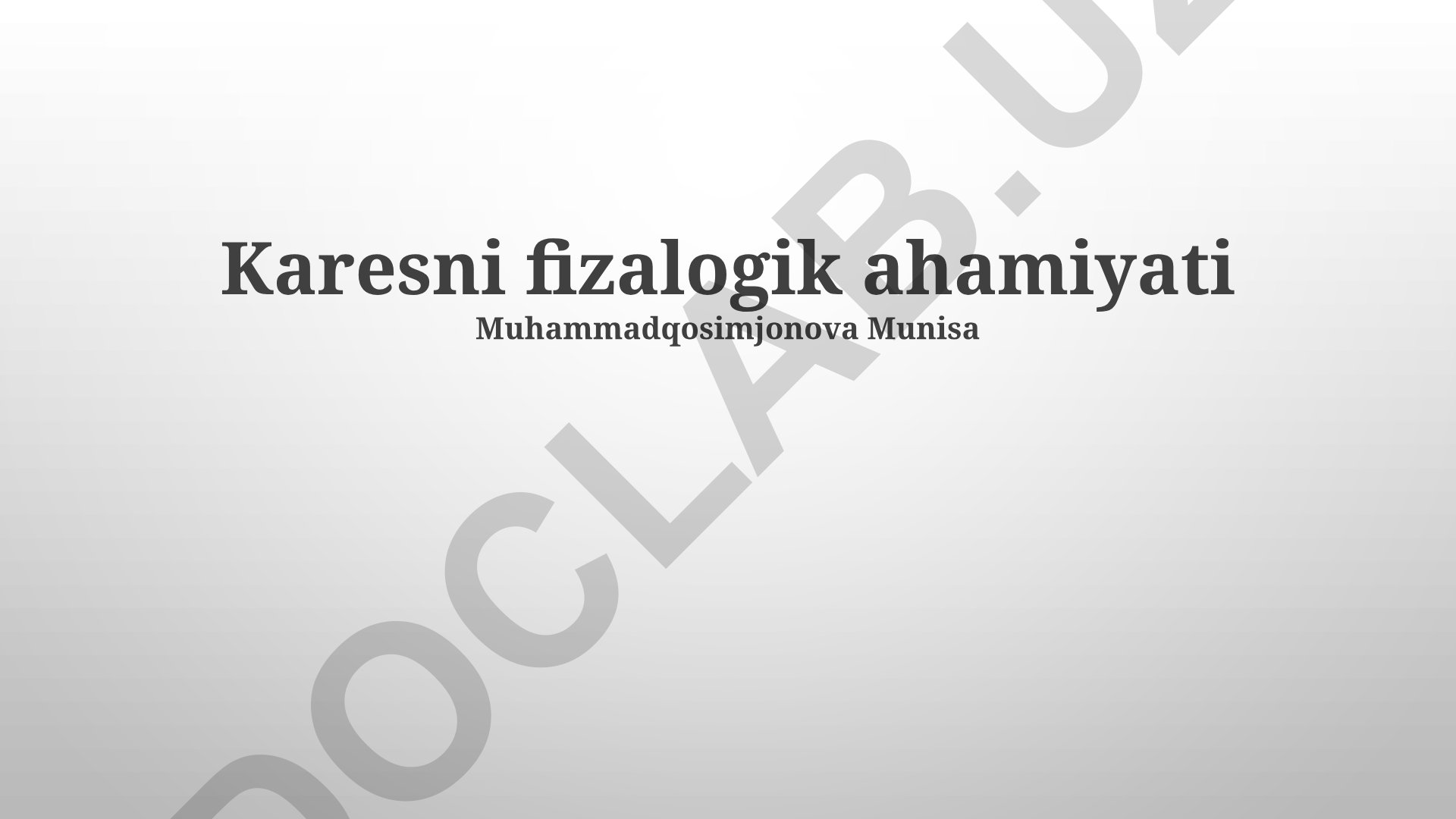 Kariesning fiziologik ahamiyati va davolash usullari