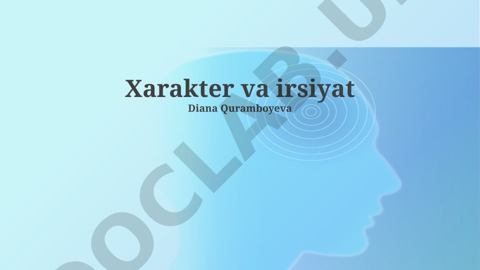 Irsiyat asoslari, genlar va genetika kasalliklari