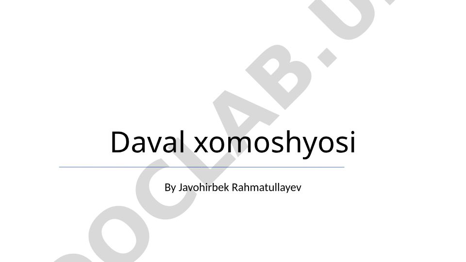 Daval Xomoshyosi: Kelib chiqishi, ma'nosi va madaniy ahamiyati