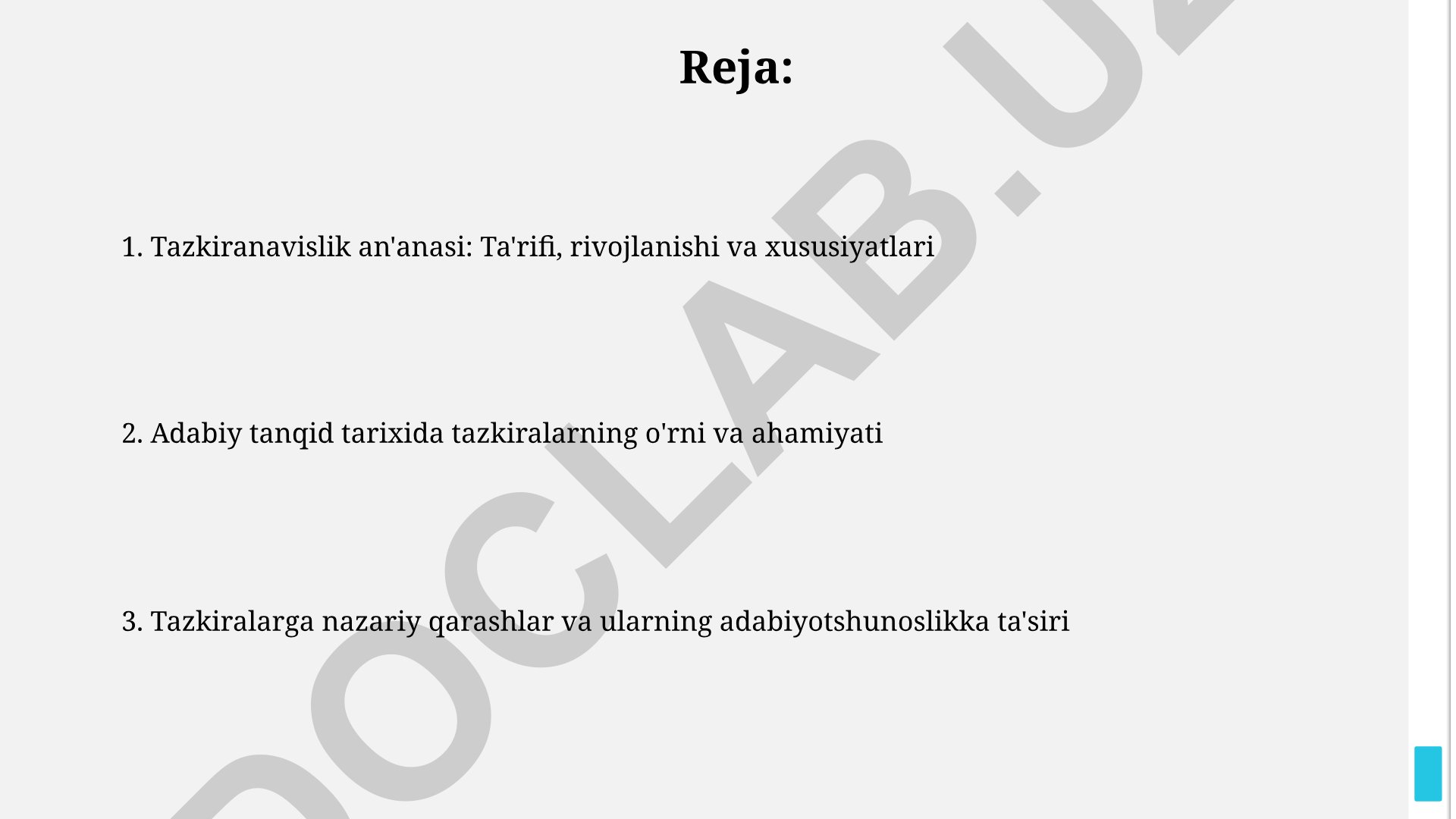 Tazkiranavislik an'anasi: ta'rifi, rivojlanishi va xususiyatlari