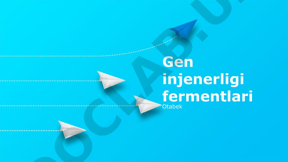 Genetik muhandislik fermentlari: asoslari, qo'llanilishi va kelajagi