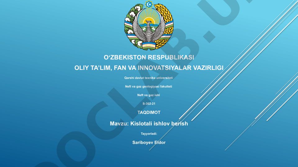 Kislotali ishlov berish