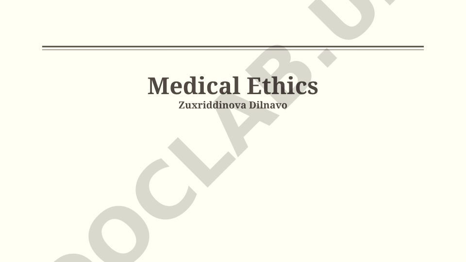 Medical Ethics: Foundational Principles, Emerging Dilemmas and Case Studies
