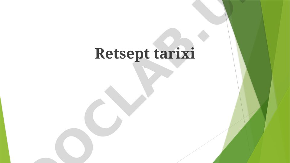 Retsept tarixi: evolyutsiya, adaptatsiya va texnologiya ta'siri