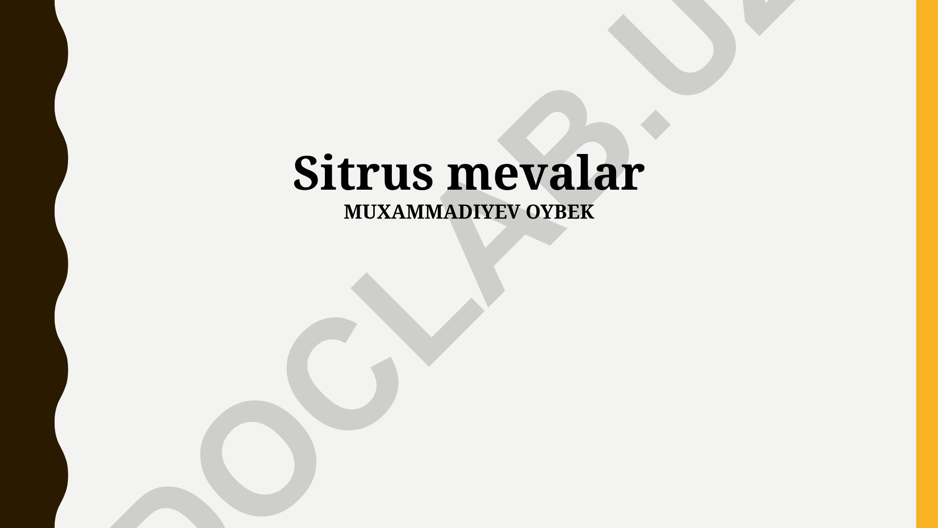 Sitrus mevalarining foydali xususiyatlari, xillari va saqlash usullari