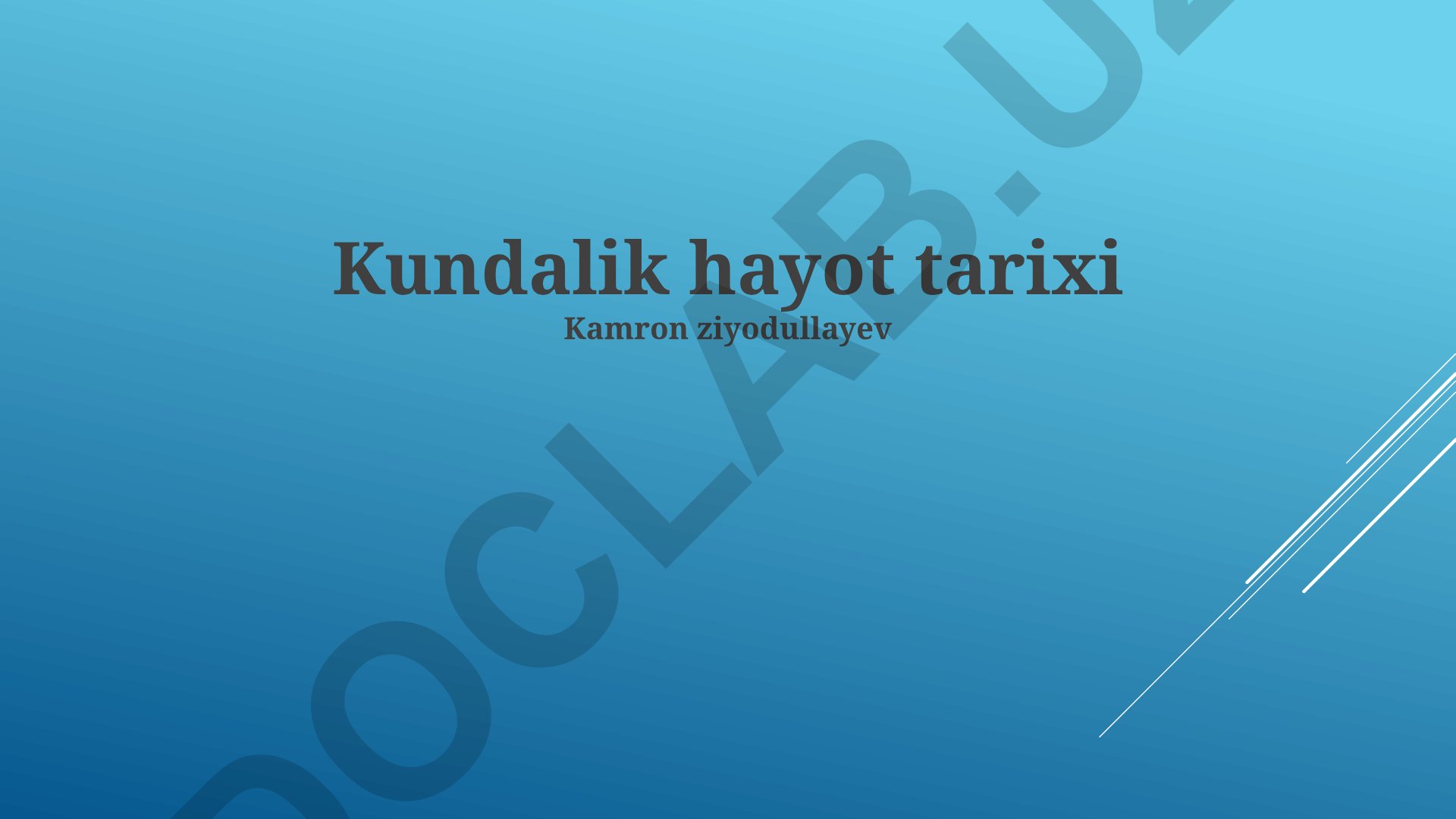 Kundalik hayot tarixi va O'zbekistonda kundalik hayotning o'zgarishi