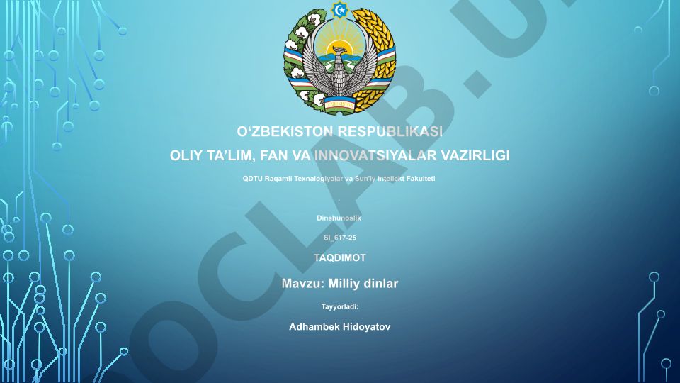 Milliy dinlar