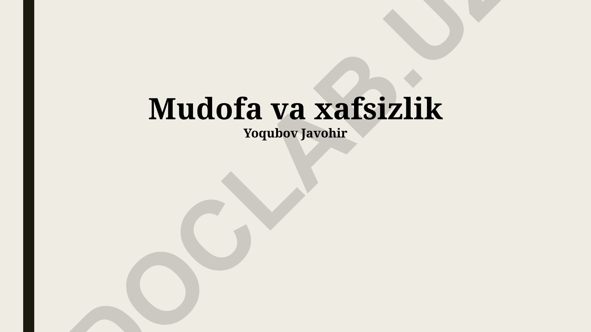 Zamonaviy tahdidlar va mudofaa-xavfsizlik strategiyasi