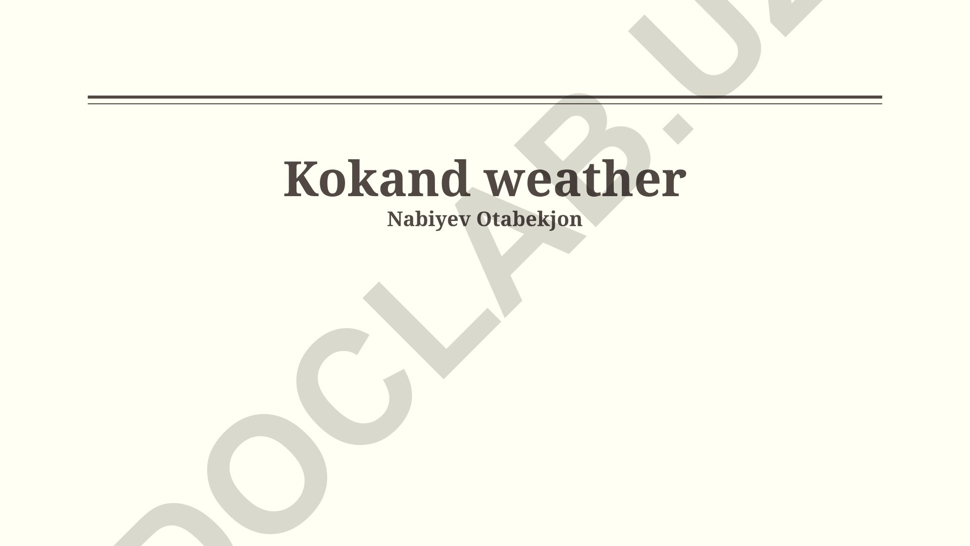 Kokand iqlimi va ob-havo sharoitlari