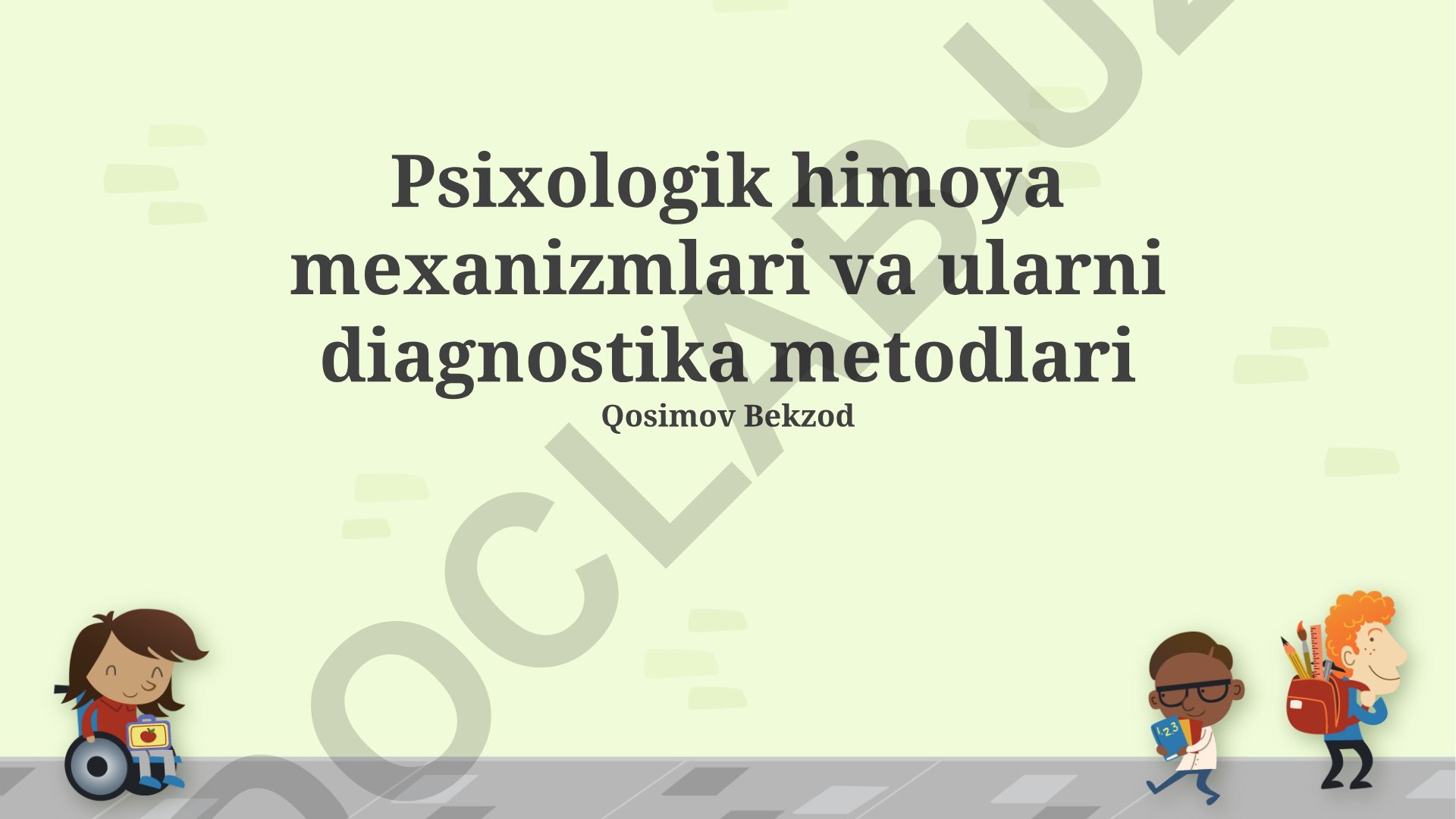 Psixologik himoya mexanizmlari va ularni diagnostika metodlari
