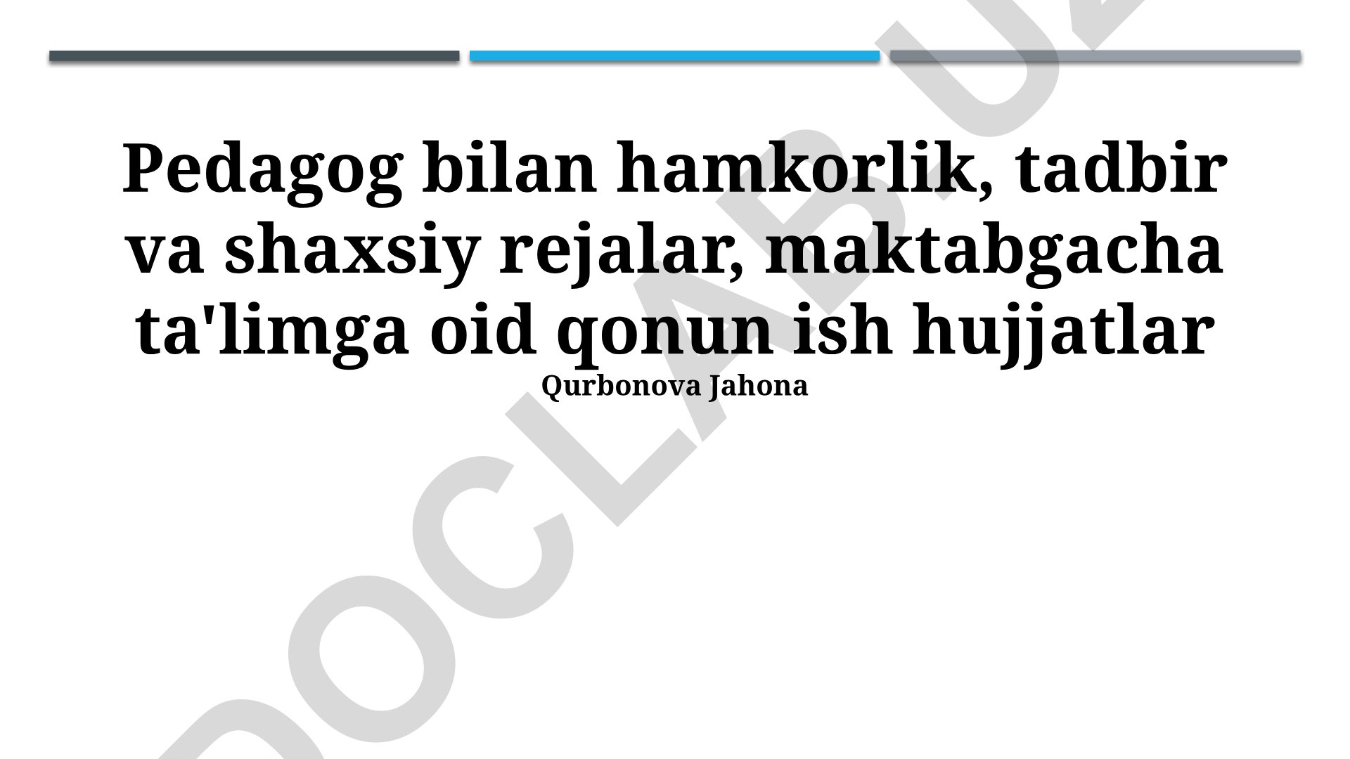 Maktabgacha ta'limda pedagogik hamkorlik va zamonaviy texnologiyalar