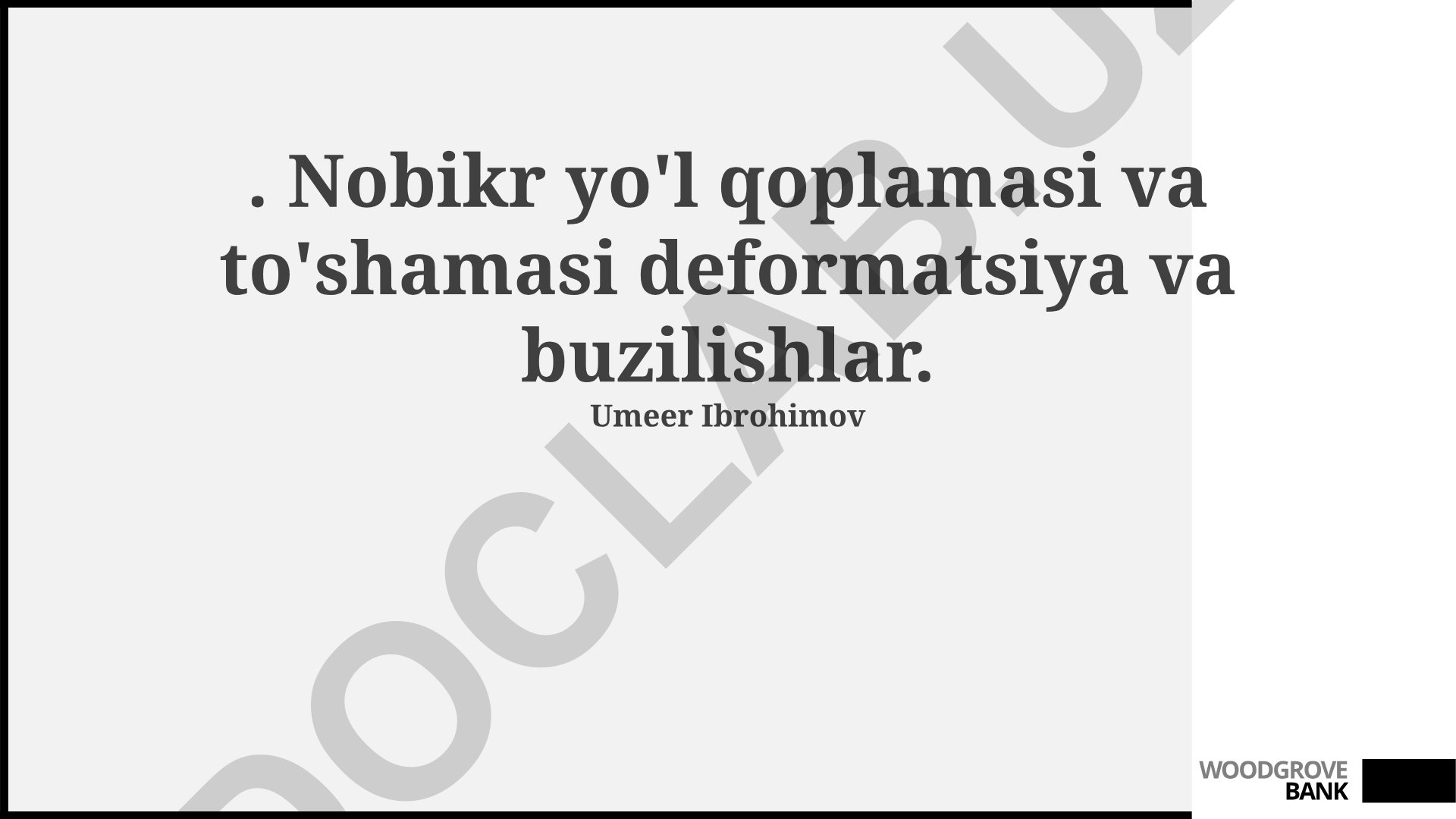 Yo'l qoplamasi va to'shamasi deformatsiya va buzilishlar