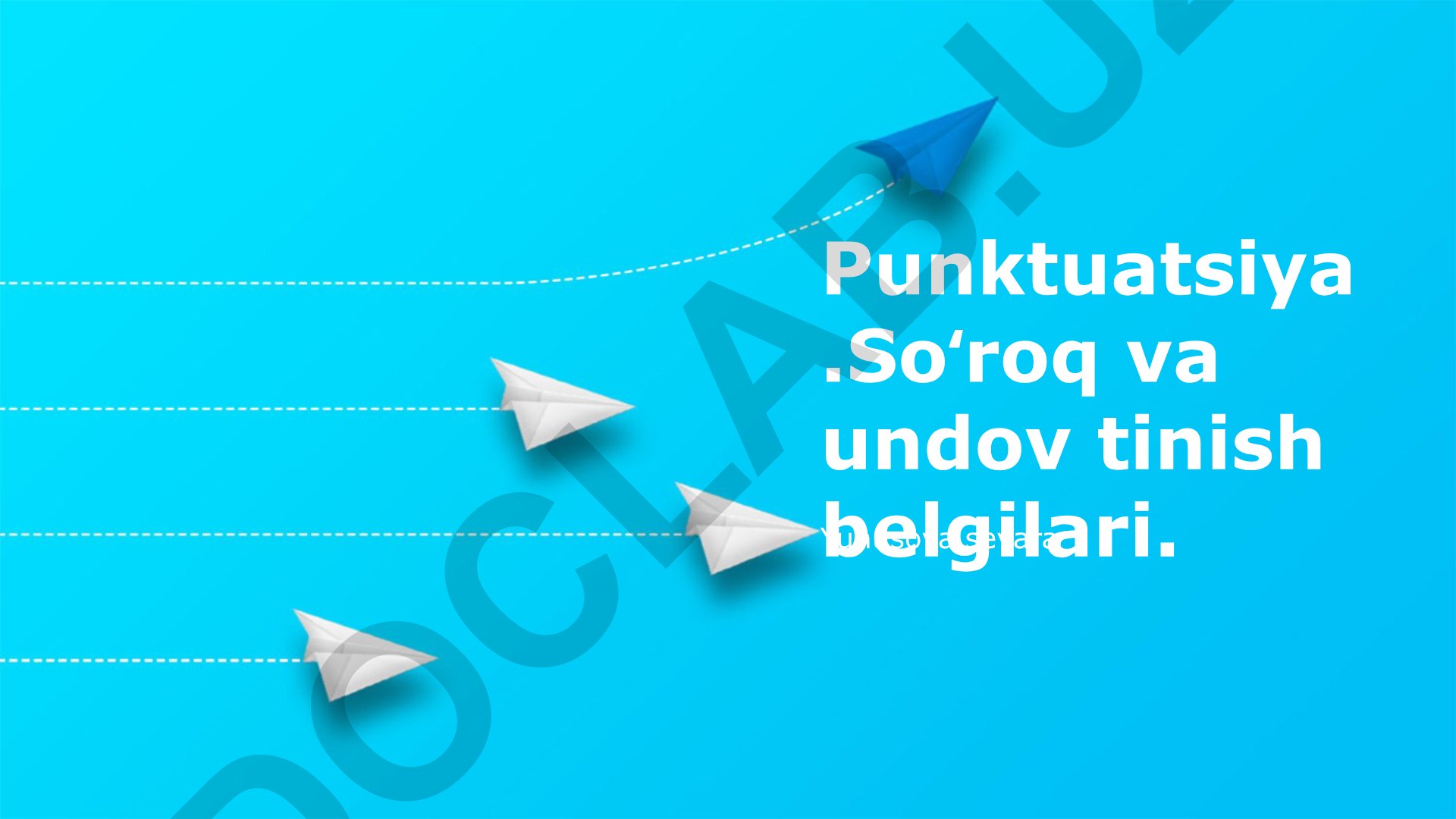 So'roq va undov tinish belgilarining qo'llanilishi va vazifalari