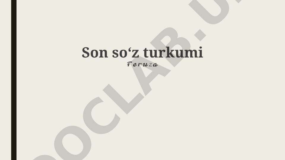 So'z turkumlari: turlari va qo'llanilishi