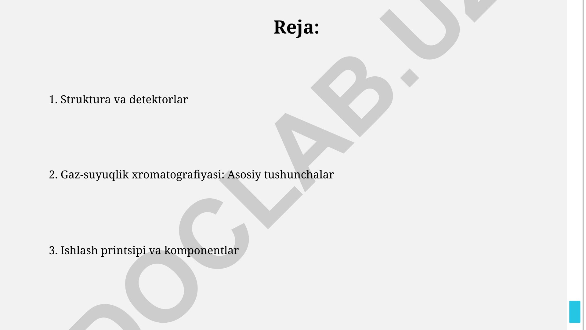 Gaz-suyuqlik xromatografiyasi: ishlash printsipi va tahlil usullari