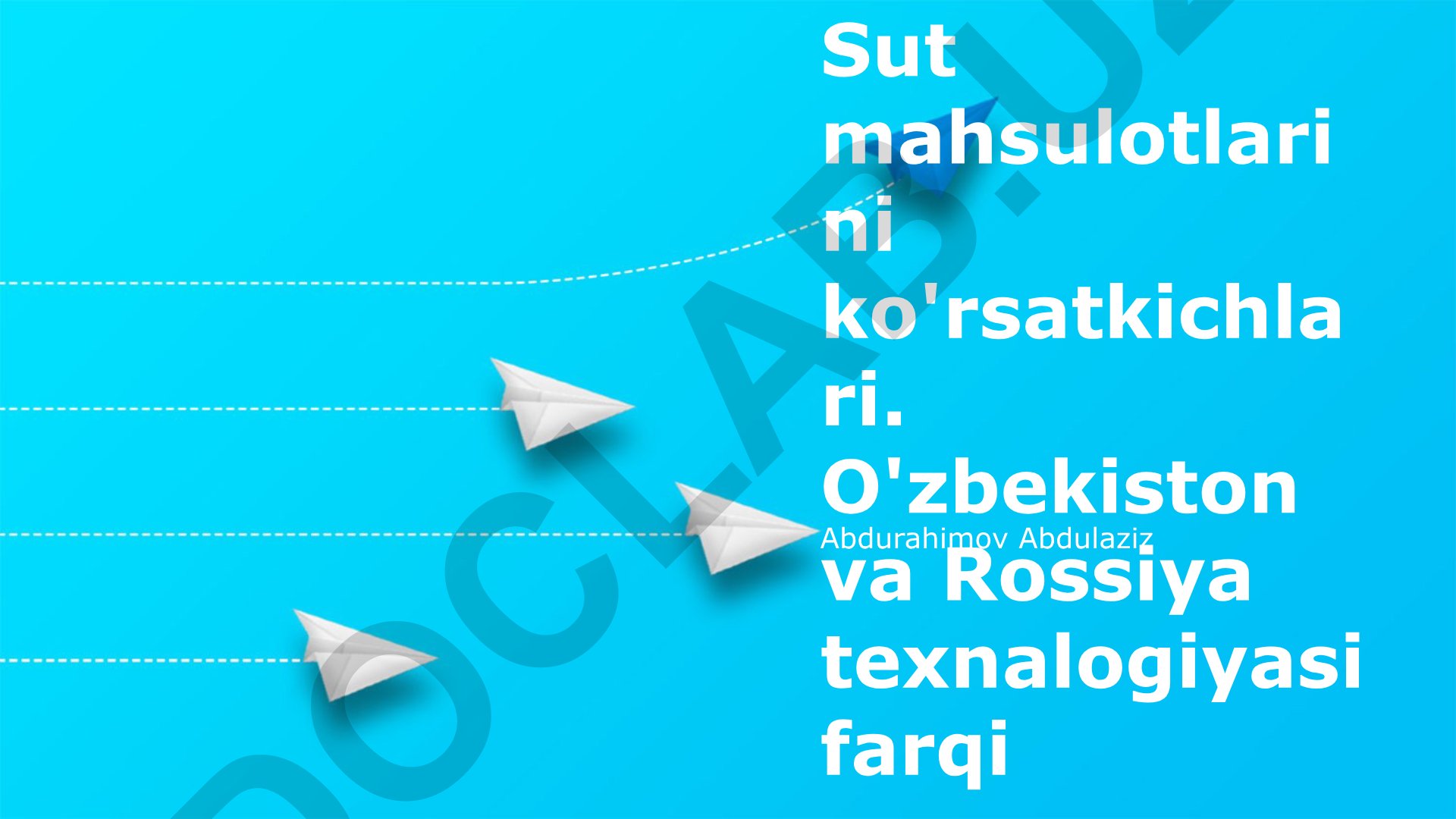O'zbekiston va Rossiya sut texnologiyalari farqi