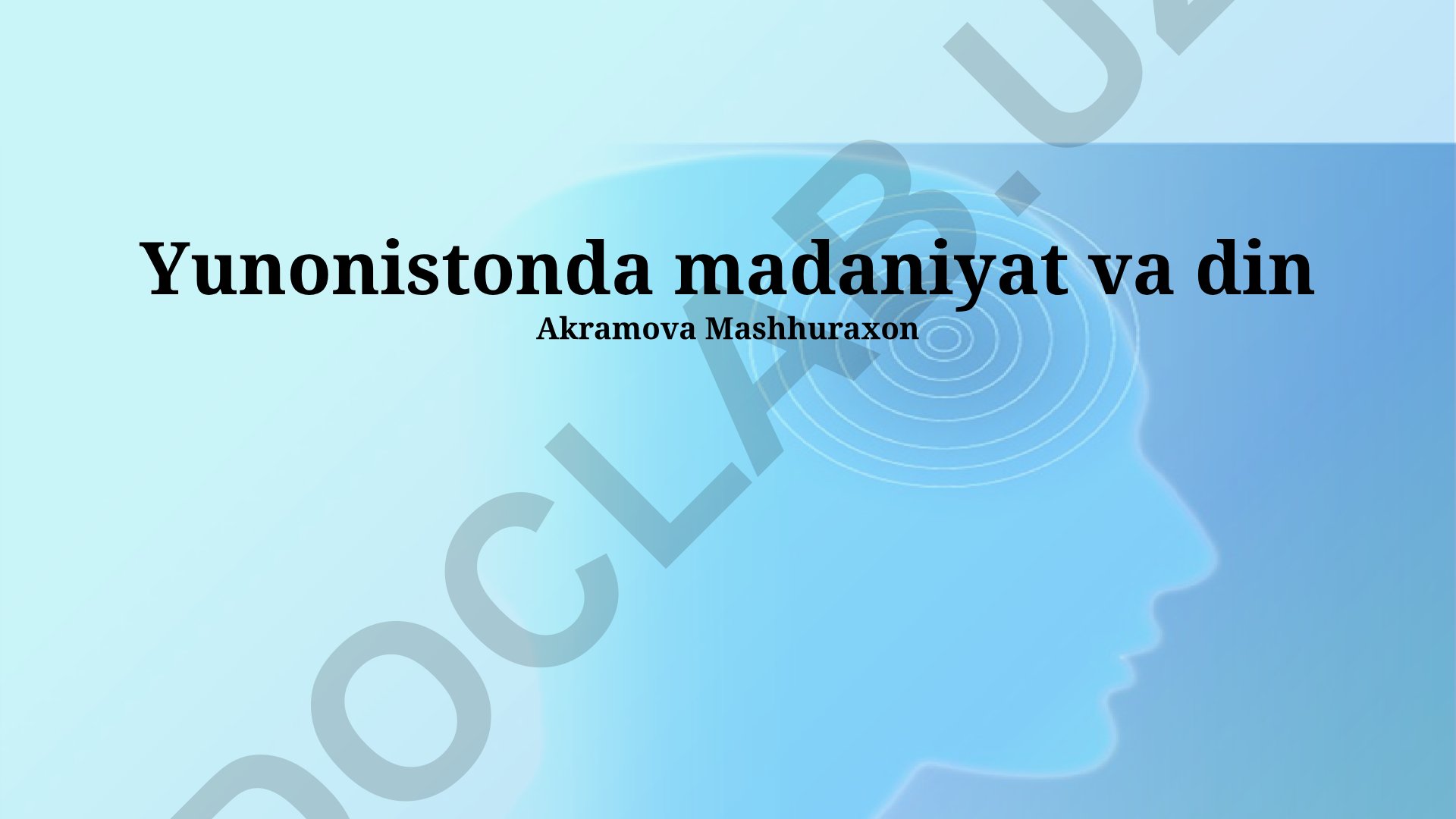 Yunonistonda madaniyat va din