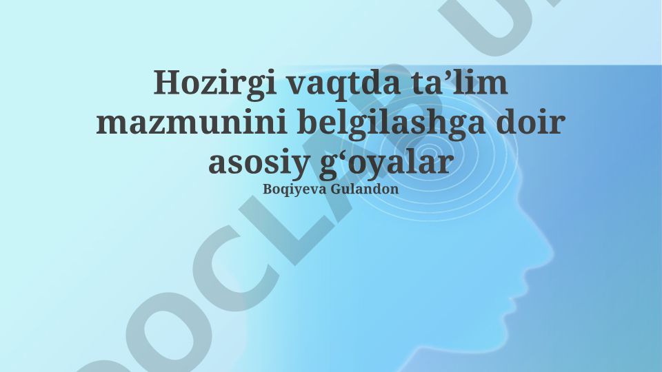 Ta'lim mazmunini belgilash, XXI asr ko'nikmalari va global kompetensiyalar