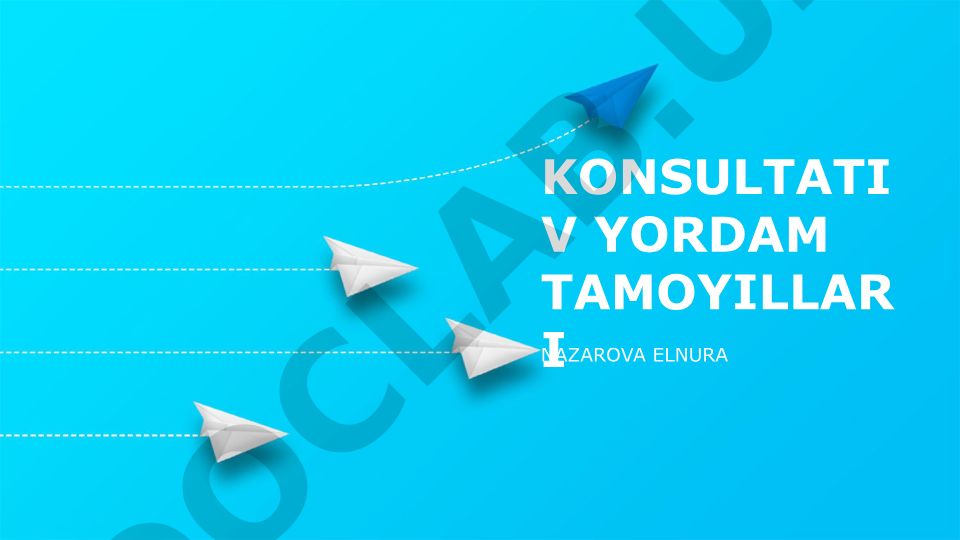 Konsultativ yordam tamoyillari va samaradorlikni baholash