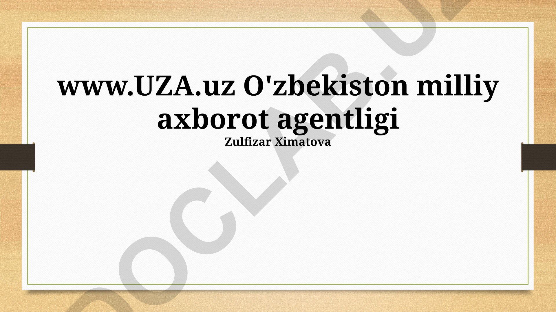 Oʻzbekiston Milliy Axborot Agentligining faoliyati va kelajak rejalari