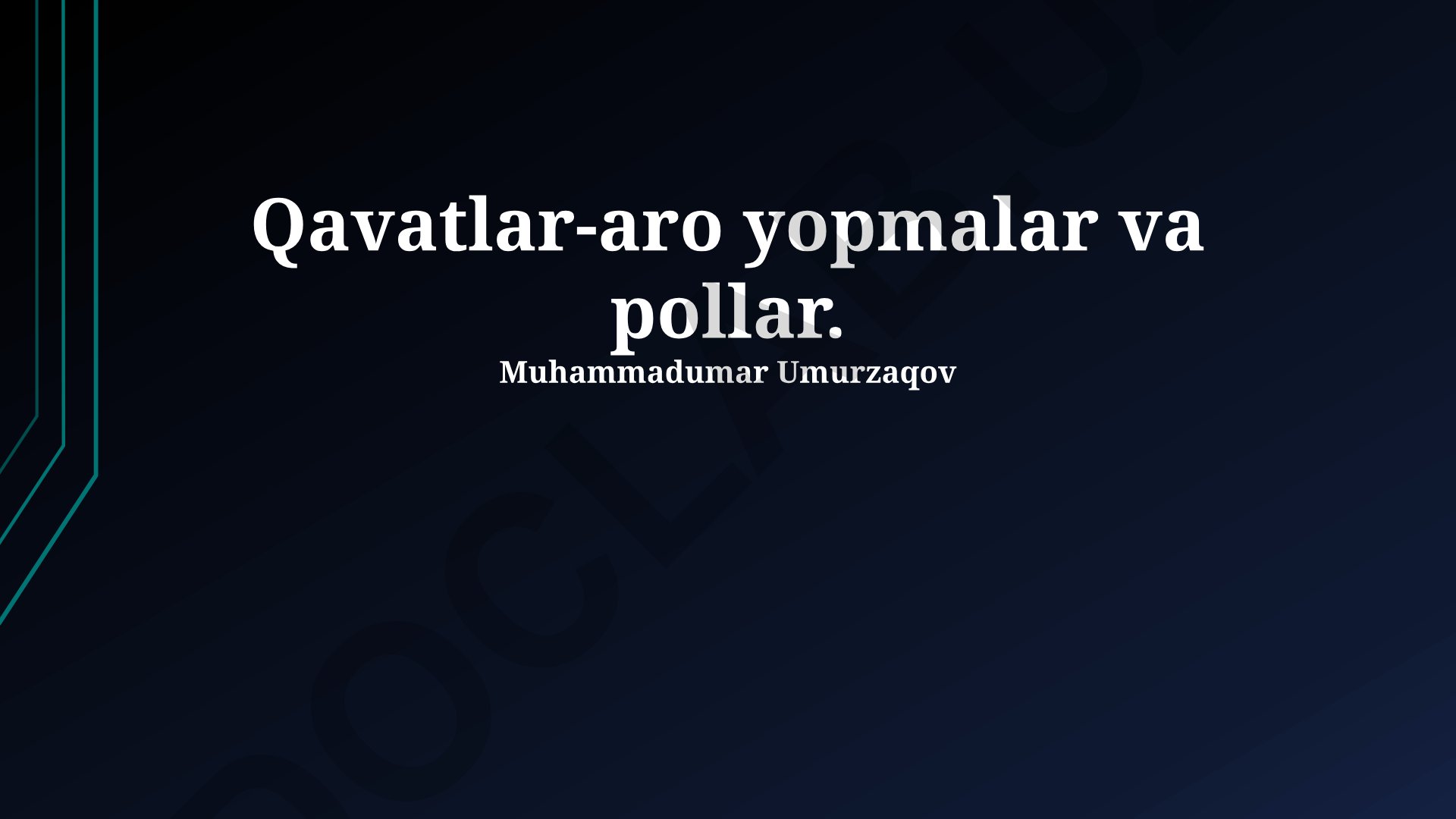 Qavatlar-aro yopmalar va pollar: loyihalash, turlari va kelajak tendentsiyalari