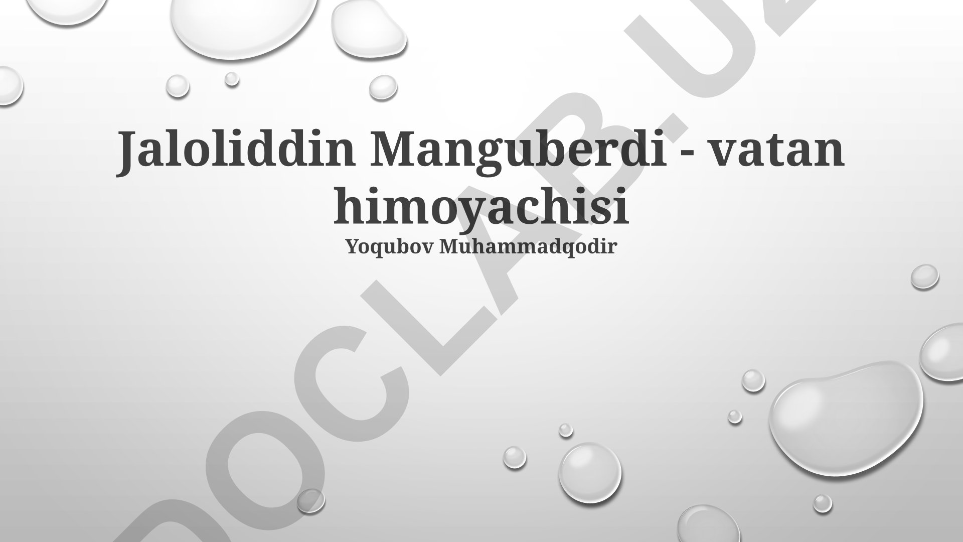Jaloliddin Manguberdi - vatan himoyachisi