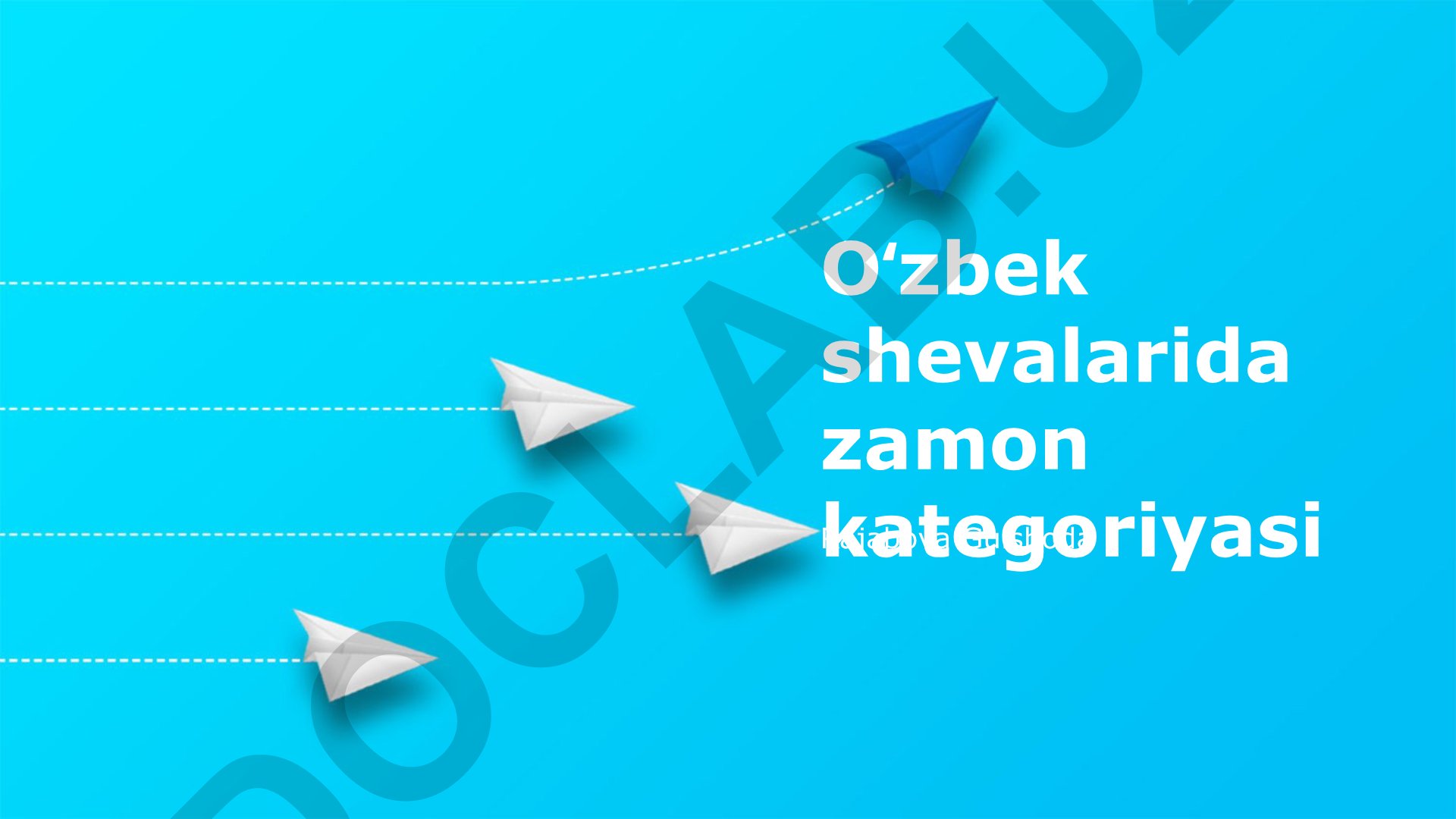 Oʻzbek shevalarida zamon kategoriyasi: hududiy farqlar va oʻzgarishlar