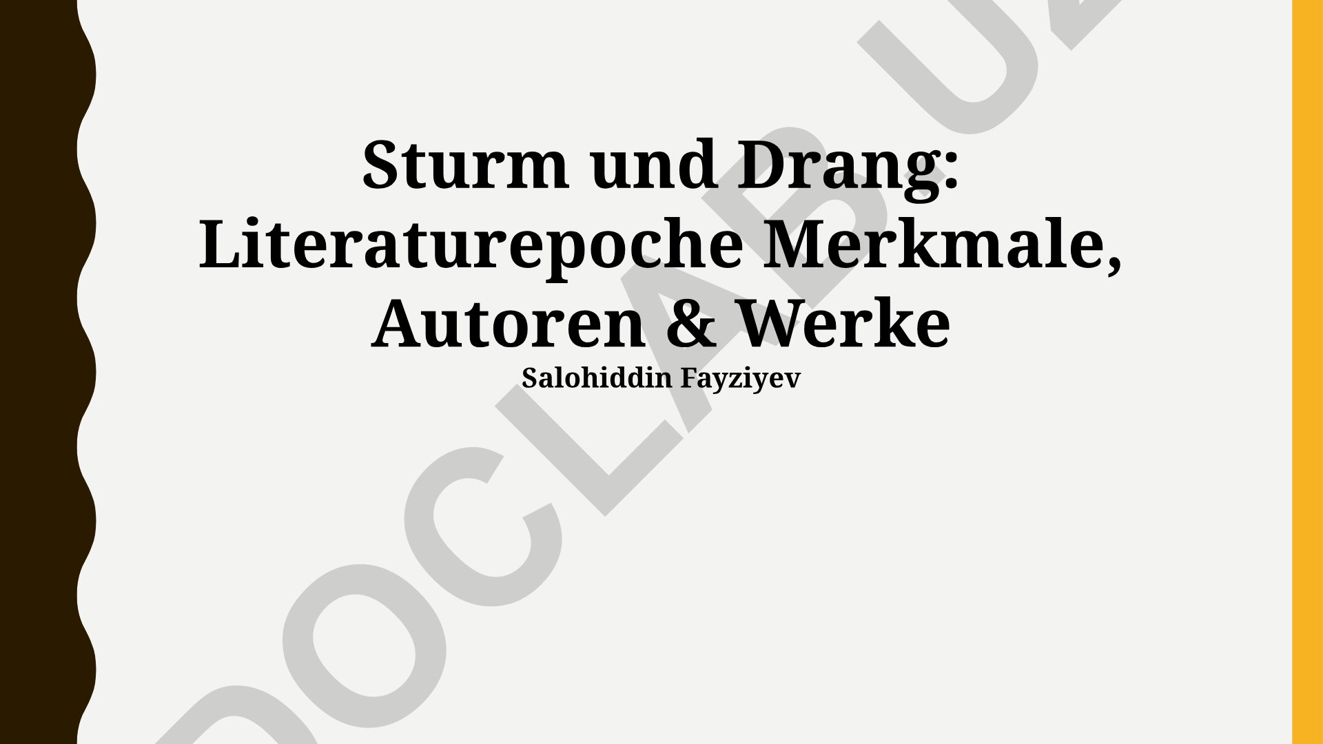Sturm und Drang: Literaturepoche Merkmale, Autoren & Werke