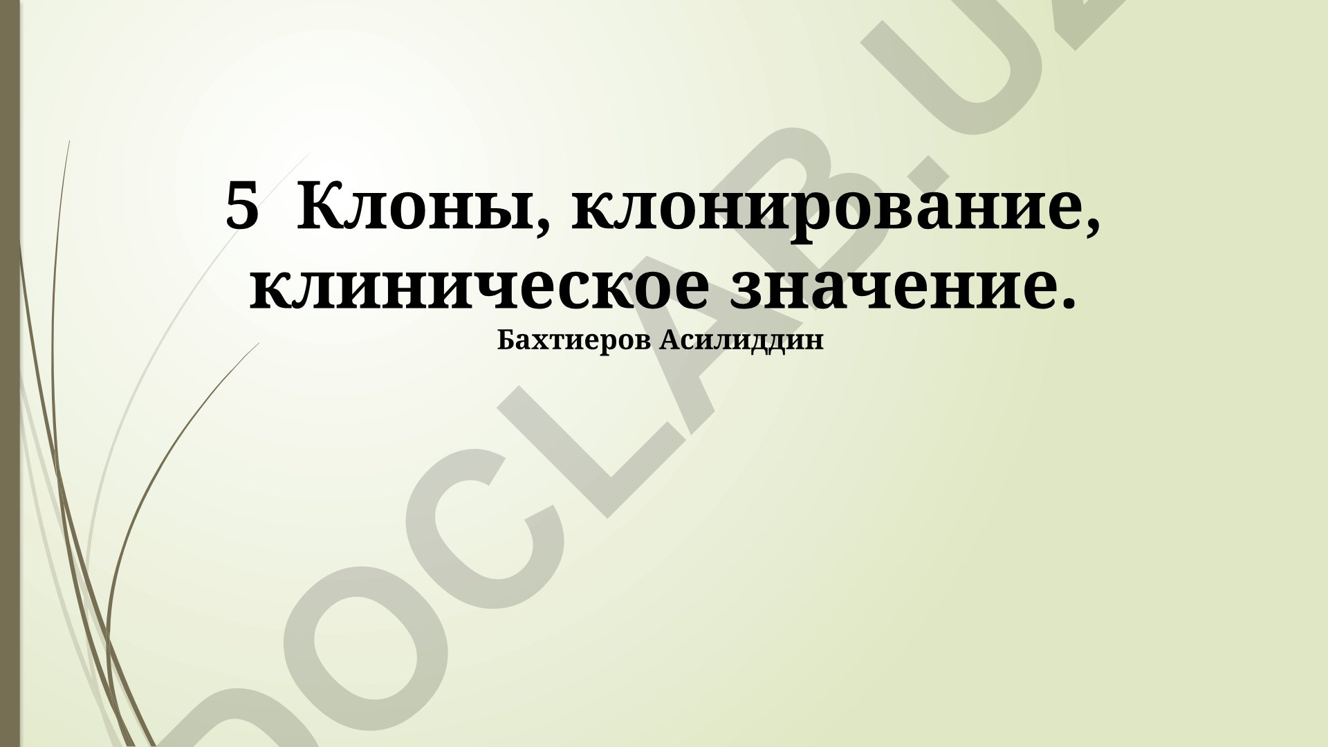 Клонирование: основные понятия, примеры и клиническое значение