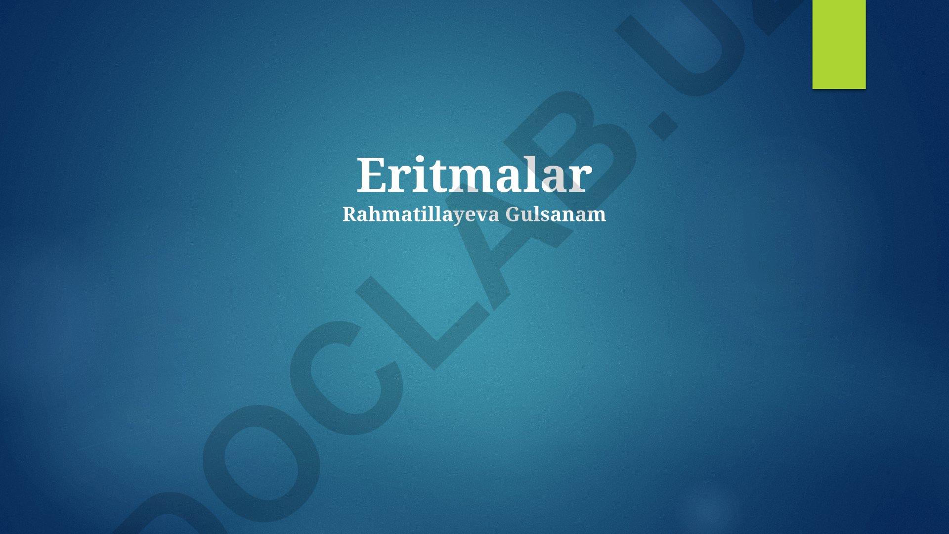 Isitmani davolash va uning sabablari