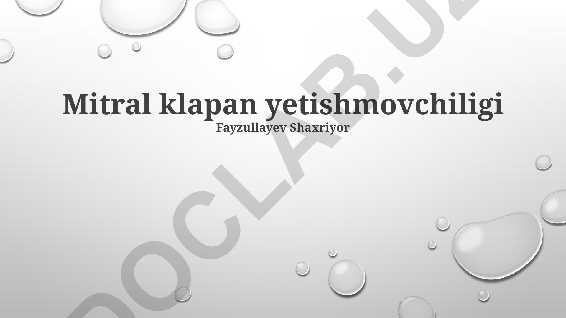 Mitral klapan yetishmovchiligi: tushunchalar, diagnostika va davolash
