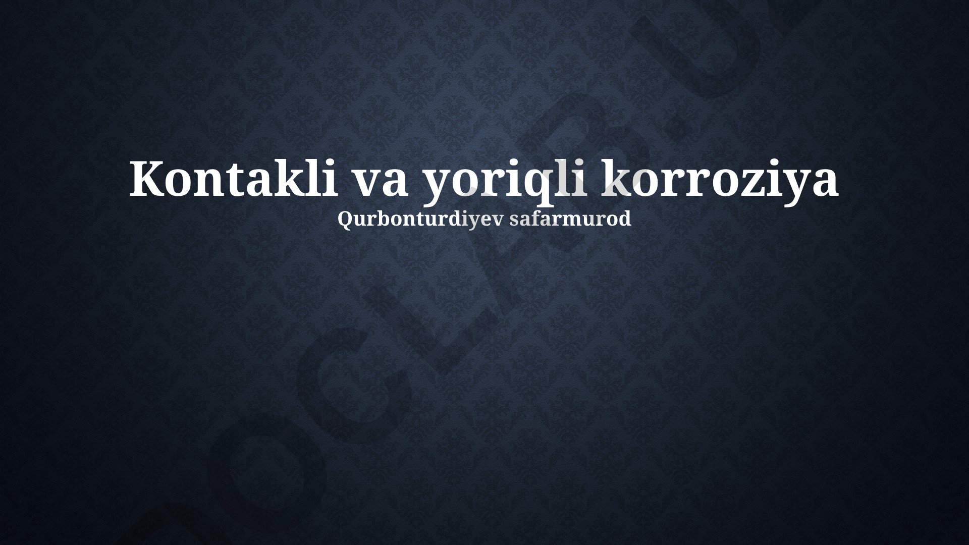 Kontakt va yoriq korroziyasi mexanizmlari va oldini olish