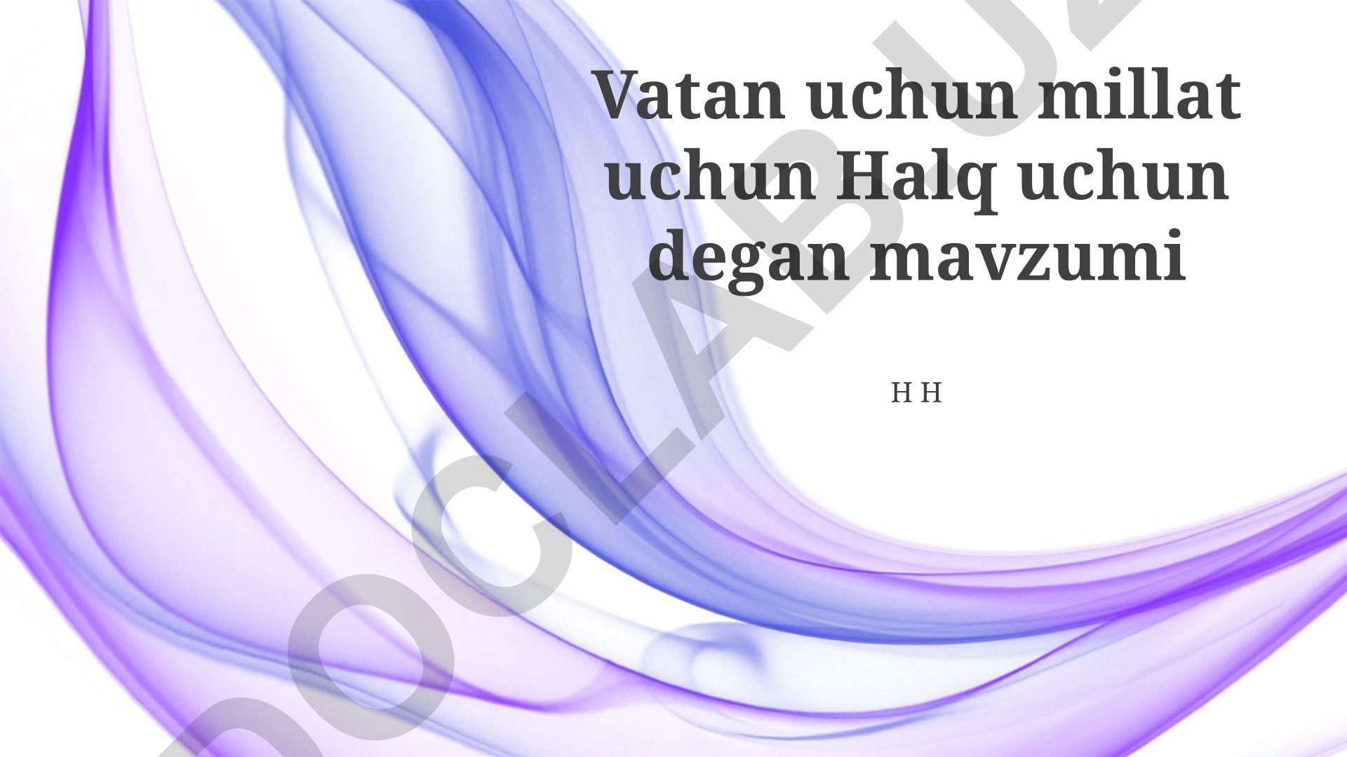 O'zbekistonning Yangi Taraqqiyot Strategiyasi: Kelajak uchun hamjihatlik, Xalq farovonligi va Millat ravnaqi