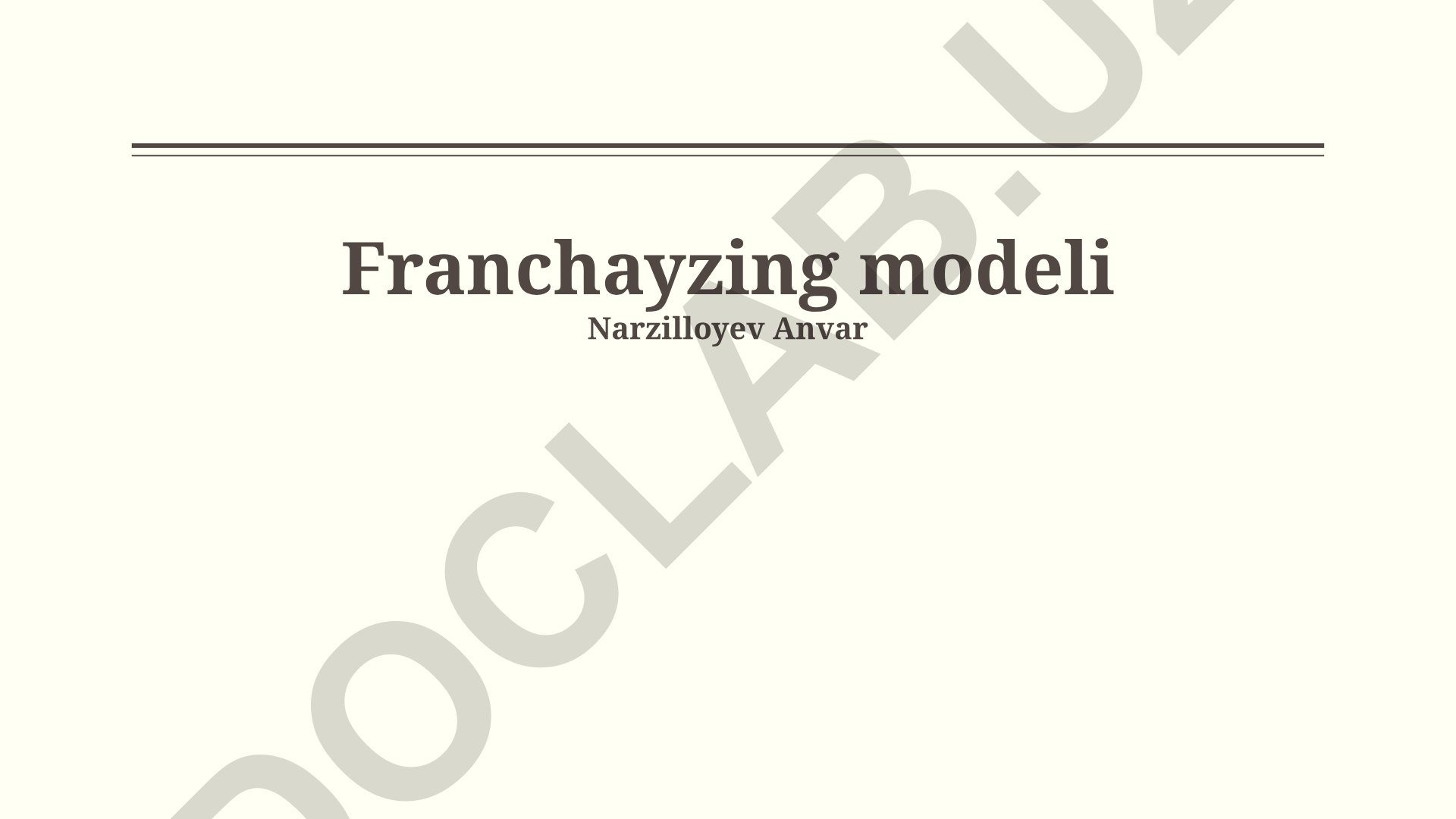 Franchayzing modeli: asosiy tushunchalar, afzalliklari va kamchiliklari