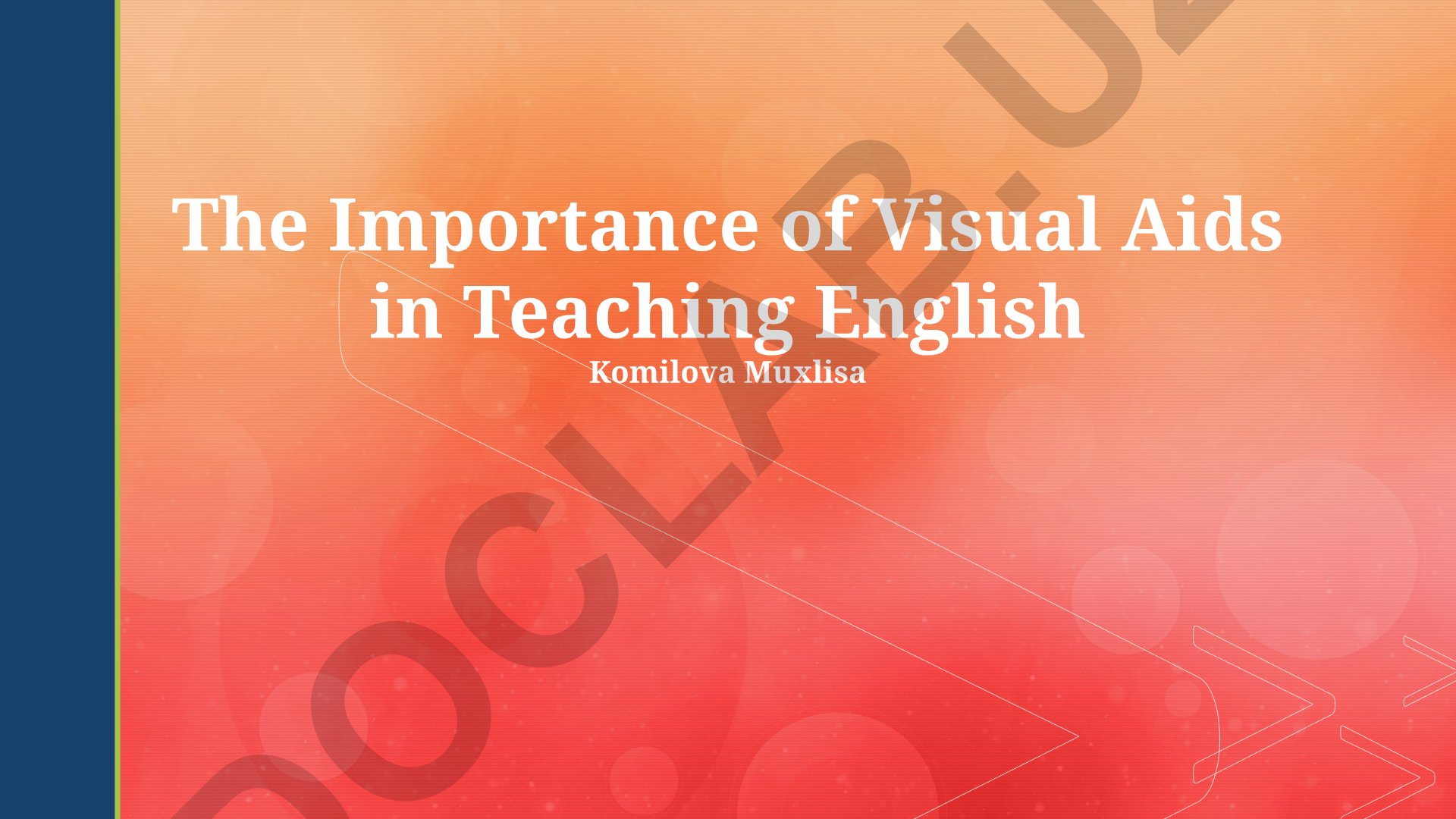 The Importance of Visual Aids in Teaching English