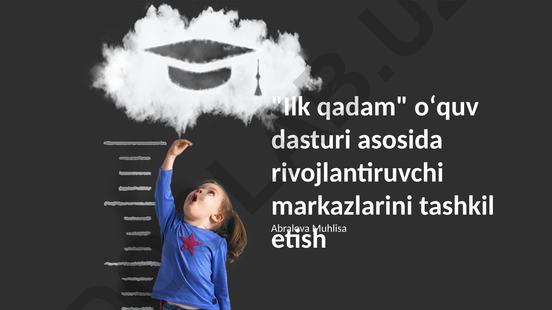 Ilk qadam o'quv dasturi asosida rivojlantiruvchi markazlarini tashkil etish