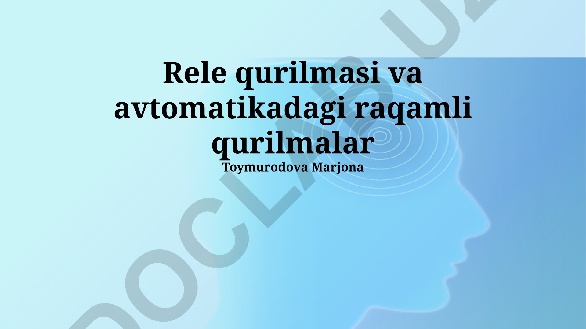 Raqamli rele himoyasi va avtomatlashtirish tizimlari