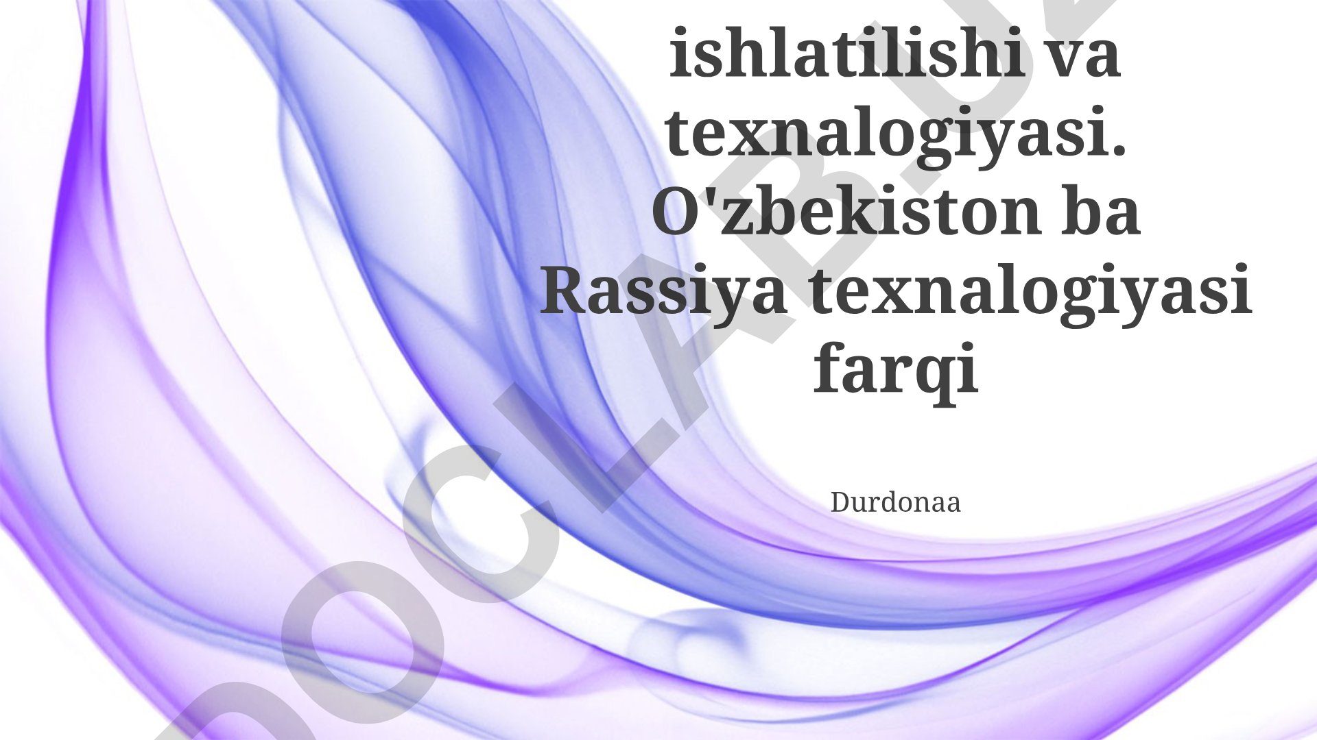 O'zbekiston va Rossiya sut mahsulotlari ishlab chiqarish texnologiyalarining taqqoslanishi