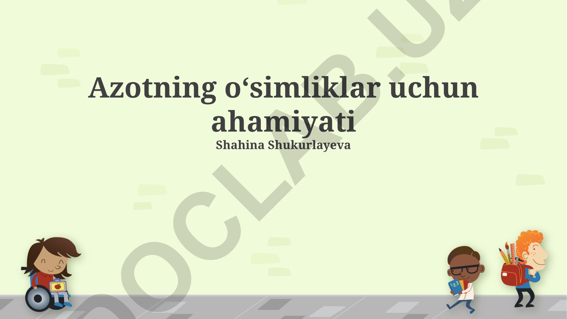 Azotning oʻsimliklar uchun ahamiyati