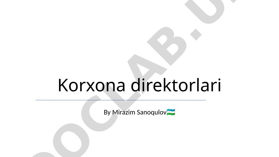 Korxona direktorlari: Kengash dinamikasi, huquqiy bazasi va vazifalar